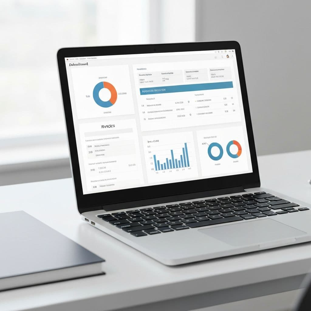 Dashboard showing invoices and wallet management